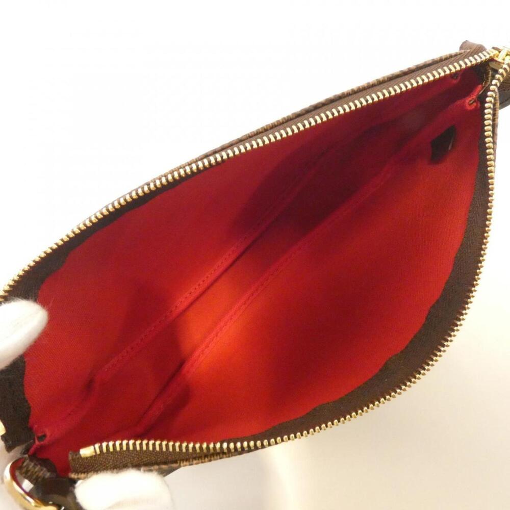 LOUIS VUITTON Authentic Brown Damier Pochette Pouch - Picture 6 of 6